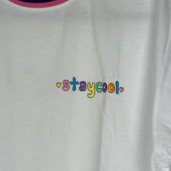STAY COOL NYC Men's White T-shirt - Picture 2 of 3